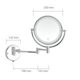 Espejo Aumento x5 con luz PYP - AC-323 3