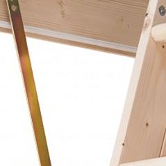 Escalera escamoteable de tramos LC-3 ISO madera - Maydisa