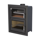 Estufa de leña insertable con horno MURANO-E - Bronpi 2