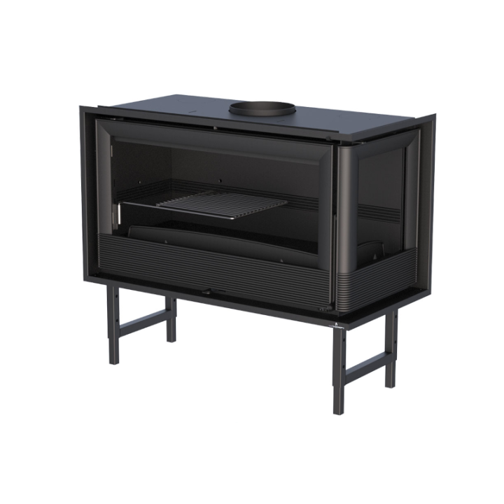 Estufa de leña insertable PARIS 90-E I/D - Bronpi 2