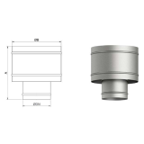 Sombrerete antirrevocante galvanizado 1