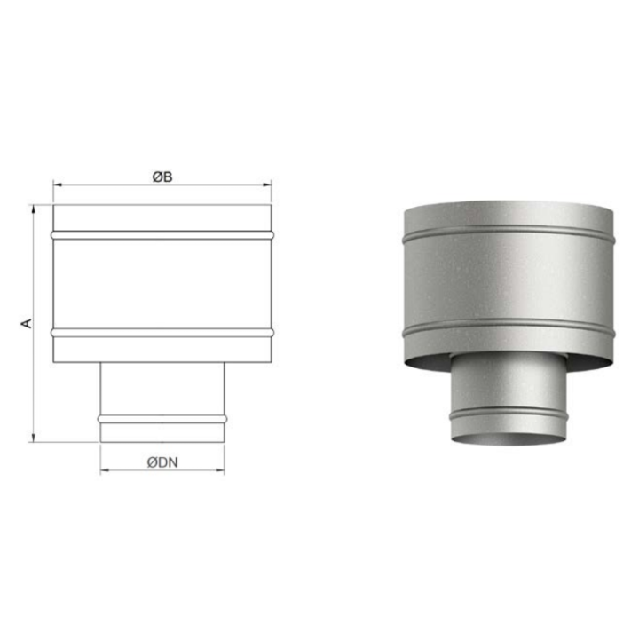 Sombrerete antirrevocante galvanizado 1