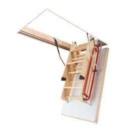 Escalera escamoteable de tramos de madera LWL EXTRA - Fakro 1