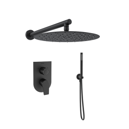 Kit monomando ducha empotrado 2-vías URBAN CHIC negro mate - K2115022NM 1