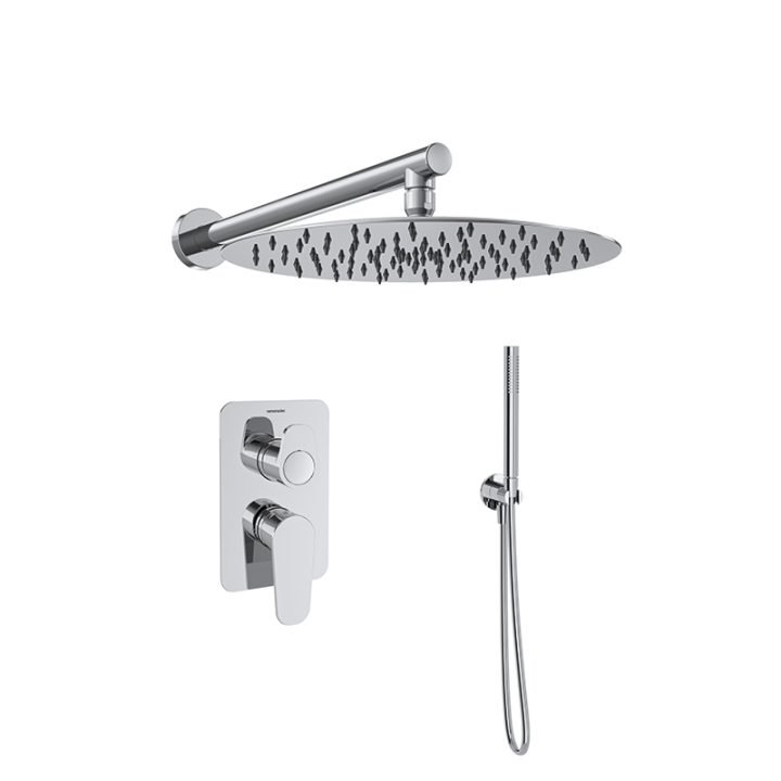 Kit monomando ducha empotrado 2-vías ALEXIA cromo - K3615022 1