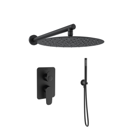 Kit monomando ducha empotrado 2-vías ALEXIA negro mate- K3615022NM 1