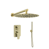 Kit monomando ducha empotrado 2-vías ALEXIA oro cepillado- K3615022OC 1