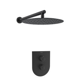 Kit termostático ducha empotrado 1-vía URBAN CHIC negro mate - K2124013NM 1
