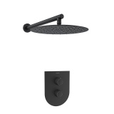 Kit termostático ducha empotrado 1-vía URBAN CHIC negro mate - K2124013NM 1