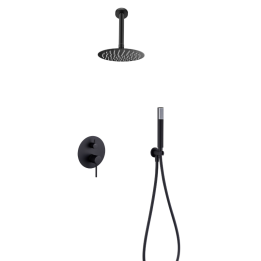 Kit monomando ducha empotrado 2-vías TÍVOLI negro mate - GPT039/NG 1