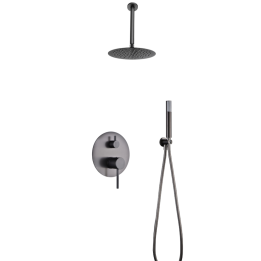 Kit monomando ducha empotrado 2-vías TÍVOLI black gun metal - GPT039/BGM 1