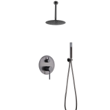 Kit monomando ducha empotrado 2-vías TÍVOLI black gun metal - GPT039/BGM 1