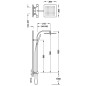 Conjunto termostático ducha OVER-WALL negro mate - 19039308NM