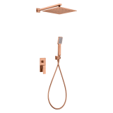 Kit monomando ducha empotrado 2-vías PISA oro rosa cepillado - GPP048/ORC 1
