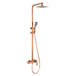 Conjunto monomando ducha PISA oro rosa cepillado - BDP048/ORC 1