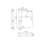 Monomando lavabo alto PISA black gun metal - BDP048-3BGM
