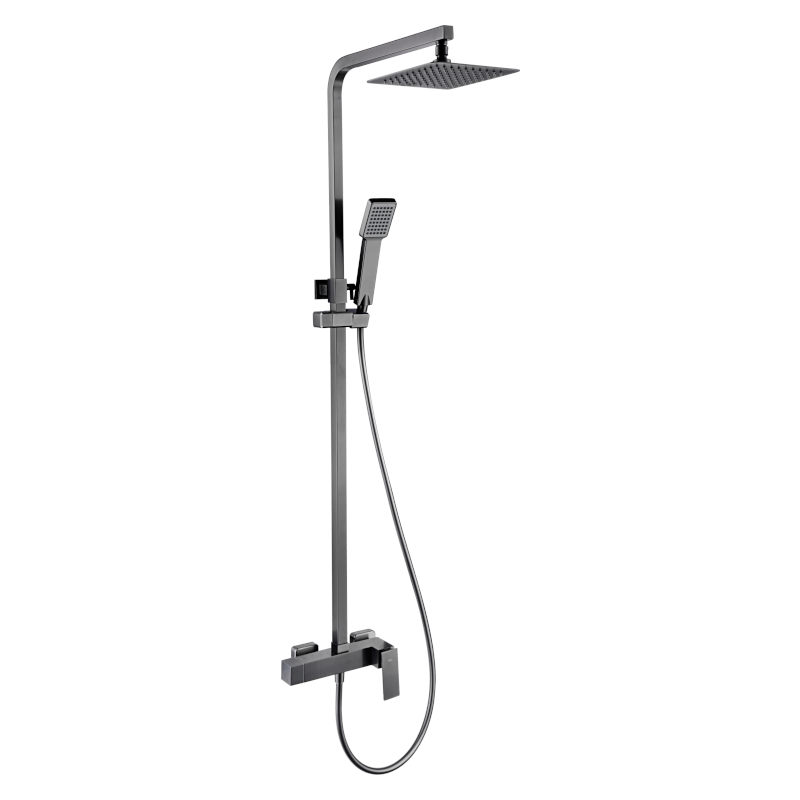 Conjunto monomando ducha PISA black gun metal - BDP048/BGM