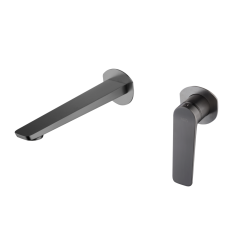 Monomando lavabo empotrado NAPOLES black gun metal - GLN047/BGM - Imex
