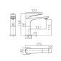 Monomando lavabo NAPOLES oro rosa cepillado - BDN047-1ORC