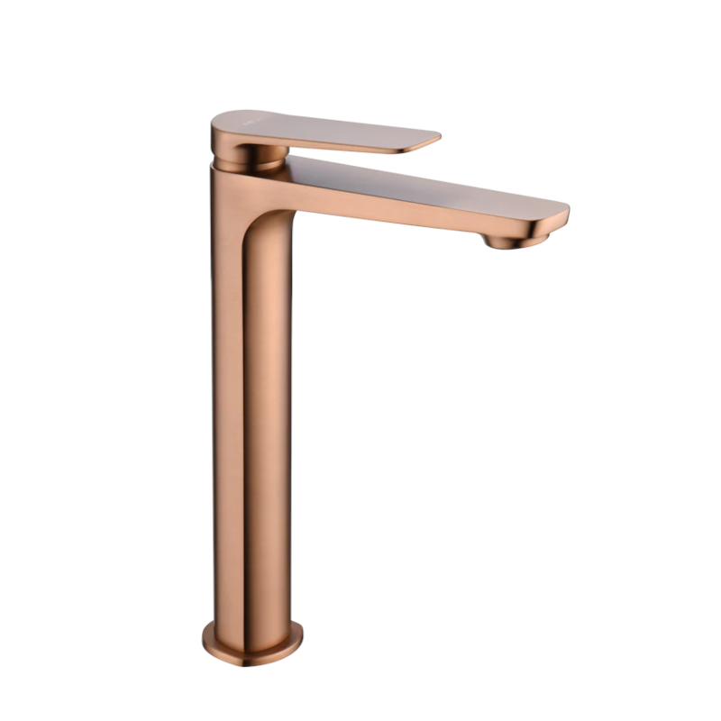 Monomando lavabo alto NAPOLES oro rosa cepillado - BDN047-3ORC