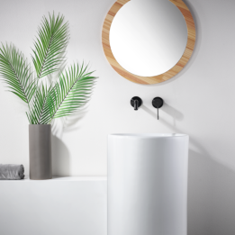Monomando lavabo empotrado GENOVA black gun metal - GLG053/BGM 1