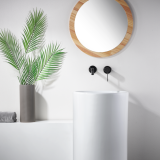 Monomando lavabo empotrado GENOVA black gun metal - GLG053/BGM 1