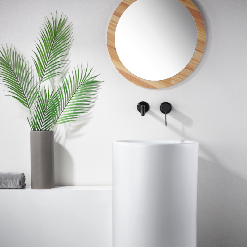 Monomando lavabo empotrado GENOVA black gun metal - GLG053/BGM