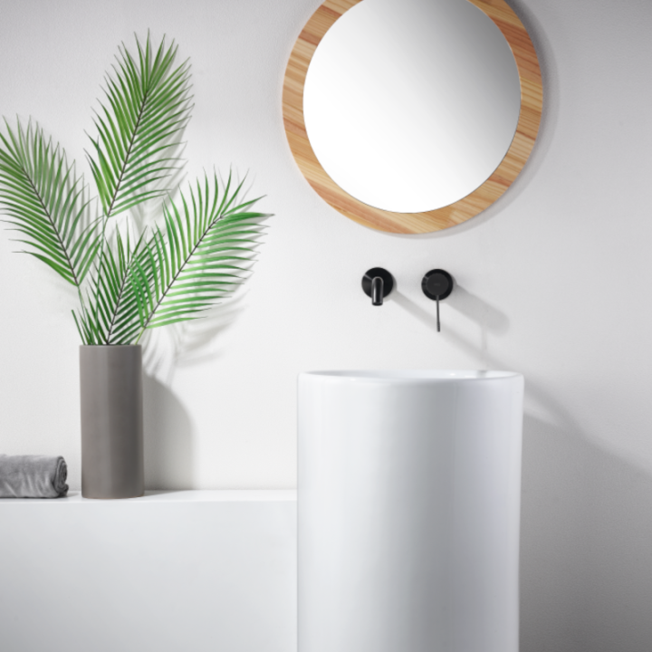 Monomando lavabo empotrado GENOVA black gun metal - GLG053/BGM 1