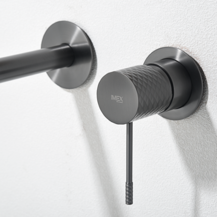 Monomando lavabo empotrado GENOVA black gun metal - GLG053/BGM 2