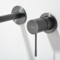 Monomando lavabo empotrado GENOVA black gun metal - GLG053/BGM