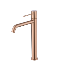 Monomando lavabo alto GENOVA oro rosa cepillado - BDG053-3ORC 1