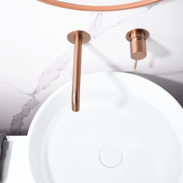 Monomando lavabo empotrado GENOVA oro rosa cepillado - GLG053/ORC 1