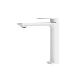 Monomando lavabo alto +5cm FIYI blanco mate- BDF016-5BL 1