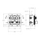 Termostático ducha empotrado 2-vías RS SMART níquel cepillado - 85T201SNC Termostático ducha empotrado 2-vías RS SMART níquel cepillado - 85T201SNC