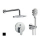 Kit monomando ducha empotrado 2-vías LUCA negro mate - Pack Luca negro