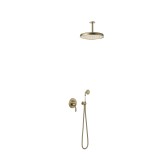Kit monomando ducha empotrado 2-vías TRES-CLASIC latón viejo mate - 24218004LM 1