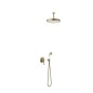 Kit monomando ducha empotrado 2-vías TRES-CLASIC latón viejo mate - 24218004LM