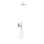 Kit monomando ducha empotrado 2-vías CUADRO-TRES RAPID-BOX acero - 00638003AC