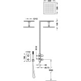 Kit termostático ducha empotrado 2-vías THERM-BOX cromo - 21135003 2