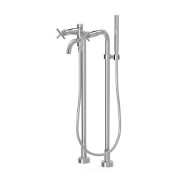 Bimando baño-ducha a suelo MONTBLANC-TRES cromo - 28319401 1