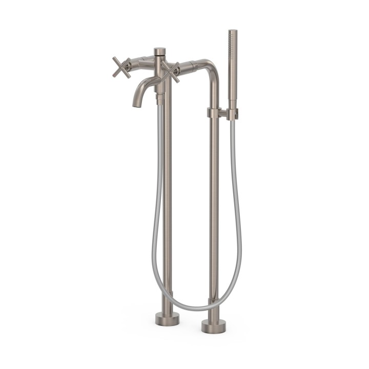 Bimando baño-ducha a suelo MONTBLANC-TRES acero - 28319401AC 1
