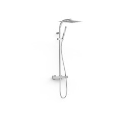 Conjunto termostático ducha OVER-WALL cromo - 19039308 1