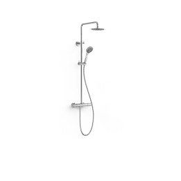 Conjunto termostático ducha mural OVER-WALL cromo - 19038710 1