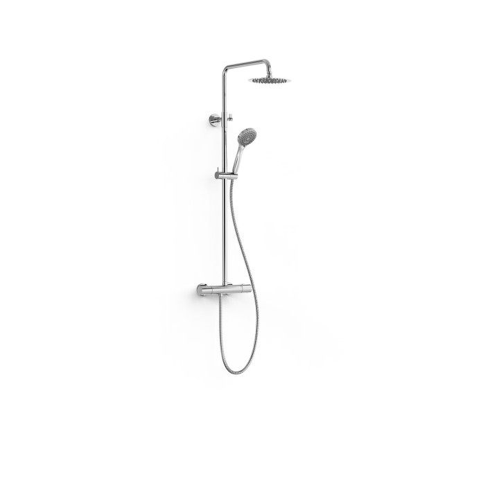 Conjunto termostático ducha mural OVER-WALL cromo - 19038710 1