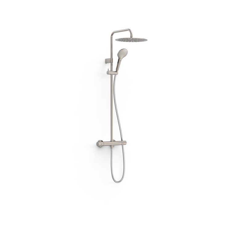 Conjunto termostático ducha OVER-WALL acero - 19039314AC