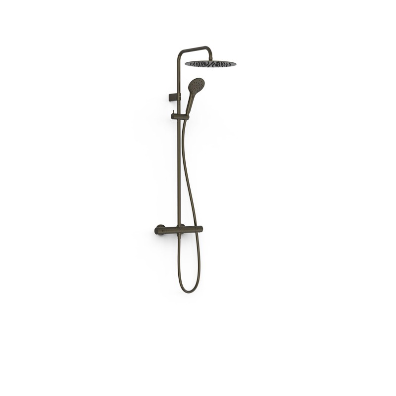 Conjunto termostático ducha OVER-WALL negro bronce - 19039314KMB