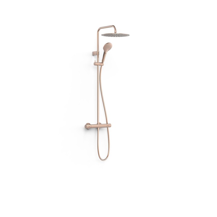 Conjunto termostático ducha OVER-WALL oro rosa mate - 19039314OPM 1