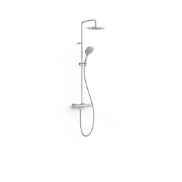 Conjunto termostático ducha mural OVER-WALL cromo - 19039316 1