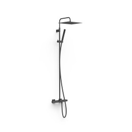 Conjunto termostático baño-ducha OVER-WALL negro mate - 19031215NM 1