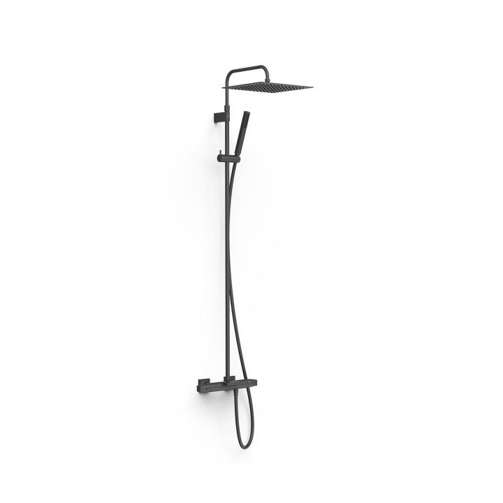 Conjunto termostático baño-ducha OVER-WALL negro mate - 19031215NM 1
